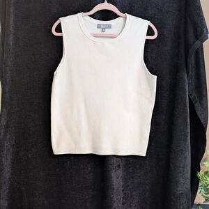 Marled Reunited Clothing Cream Sleeveless Sweater Tank Top. Size XL.